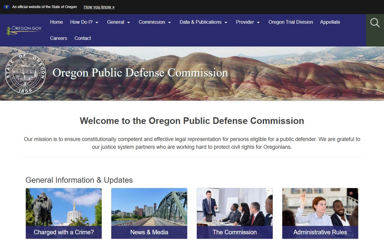 Washington County criminal court records Oregon Public Defense Commission